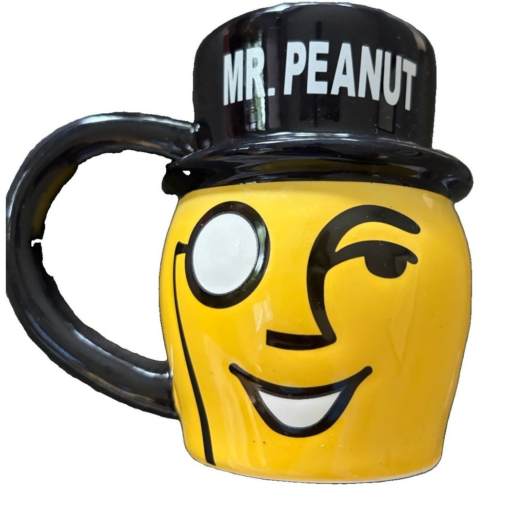2007 Planters Mr Peanut Collectible Ceramic Mug Top Hat Original Box